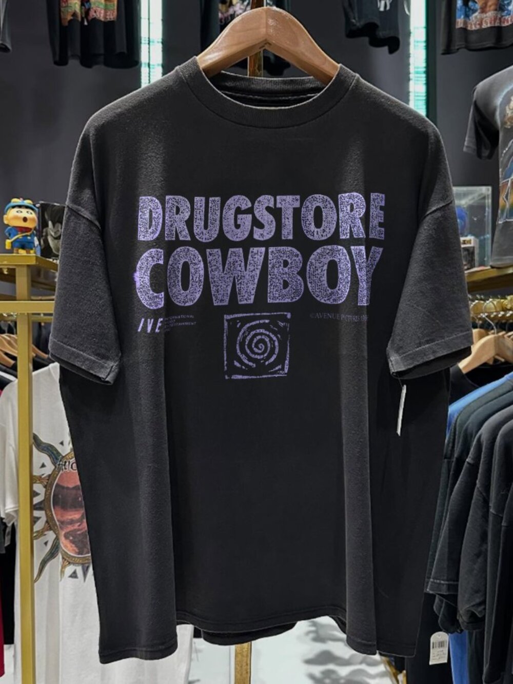1989 Drugstore Cowboy Promo Rare Black T-Shirt